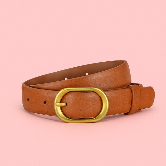 Cinto com Fivela Dourada
