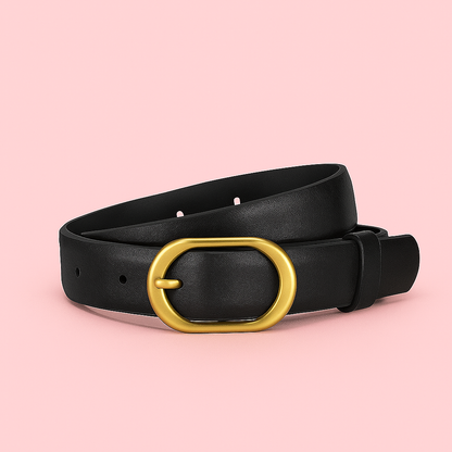 Cinto com Fivela Dourada