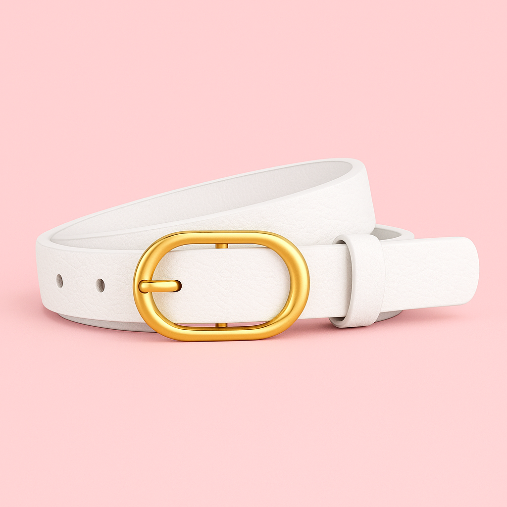 Cinto com Fivela Dourada